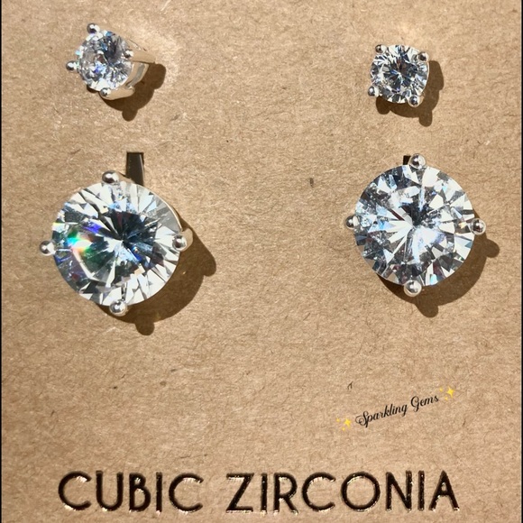 New Sensational 4.37ct Stud Drop Jacket Earrings - Picture 2 of 3